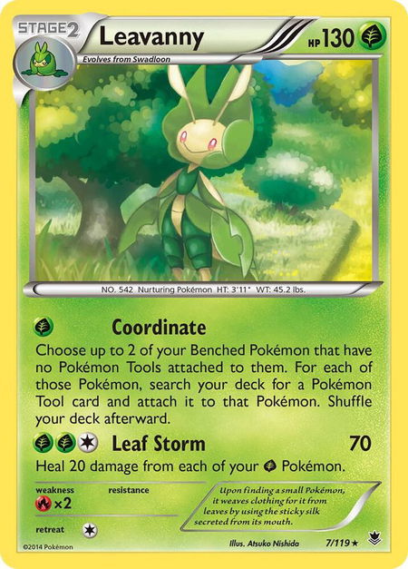 Leavanny - XY - Phantom Forces Pokémon trading card