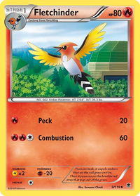Fletchinder - XY - Phantom Forces (PHF) #9/119 - Uncommon Pokémon Trading Card