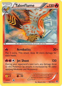 Talonflame - XY - Phantom Forces (PHF) #10/119 - Rare Pokémon Trading Card