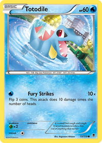 Totodile - XY - Phantom Forces (PHF) #15/119 - Common Pokémon Trading Card