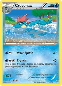 Croconaw - XY - Phantom Forces (PHF) #16/119 - Uncommon Pokémon Trading Card