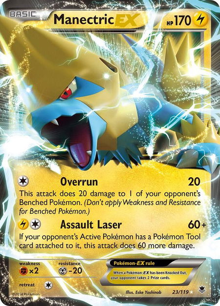 Manectric EX - XY - Phantom Forces Pokémon trading card