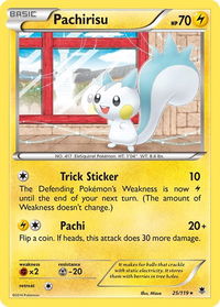Pachirisu - XY - Phantom Forces (PHF) #25/119 - Rare Pokémon Trading Card