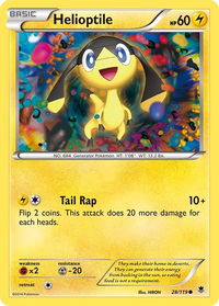 Helioptile (28) - XY - Phantom Forces (PHF) #28/119 - Common Pokémon Trading Card