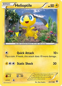 Helioptile (29) - XY - Phantom Forces (PHF) #29/119 - Common Pokémon Trading Card