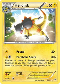 Heliolisk - XY - Phantom Forces (PHF) #30/119 - Holo Rare Pokémon Trading Card