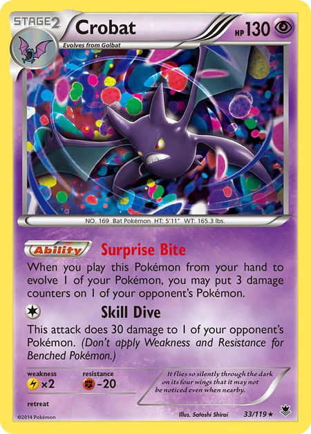 Crobat - XY - Phantom Forces Pokémon trading card