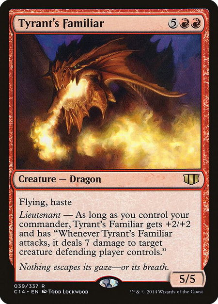 Tyrant's Familiar - Commander 2014 Magic: The Gathering trading card