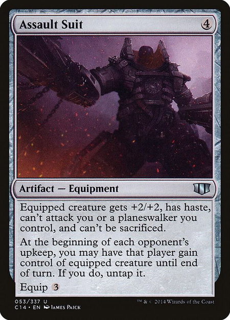 Assault Suit - Commander 2014 Magic: The Gathering trading card