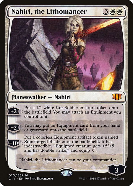 Nahiri, the Lithomancer - Commander 2014 Magic: The Gathering trading card