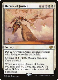 Decree of Justice - Commander 2014 (C14) #70 - Rare Magic: The Gathering Trading Card