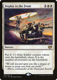 Deploy to the Front - Commander 2014 (C14) #6 - Rare Magic: The Gathering Trading Card