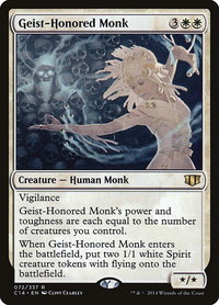 Geist-Honored Monk - Commander 2014 (C14) #72 - Rare Magic: The Gathering Trading Card