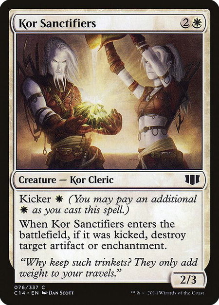Kor Sanctifiers - Commander 2014 Magic: The Gathering trading card