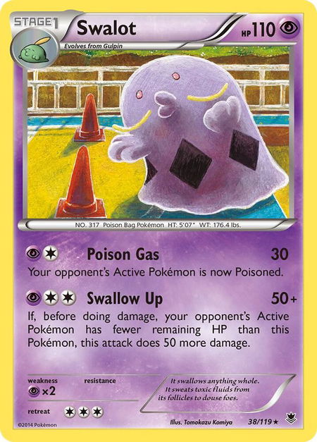 Swalot - XY - Phantom Forces Pokémon trading card