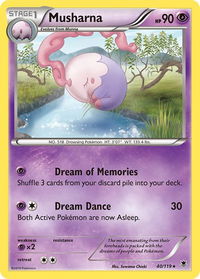 Musharna - XY - Phantom Forces (PHF) #40/119 - Rare Pokémon Trading Card