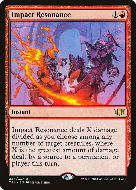 Impact Resonance - Commander 2014 Magic: The Gathering trading card