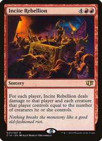 Incite Rebellion - Commander 2014 (C14) #37 - Rare Magic: The Gathering Trading Card