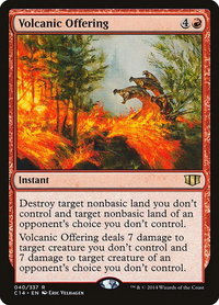 Volcanic Offering - Commander 2014 (C14) #40 - Rare Magic: The Gathering Trading Card