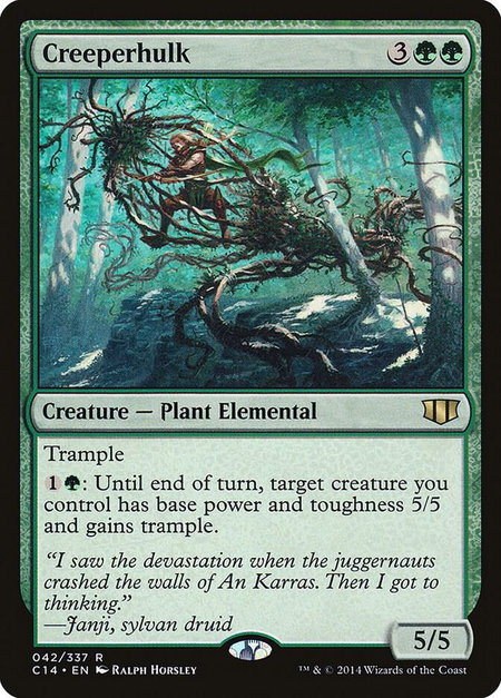 Creeperhulk - Commander 2014 Magic: The Gathering trading card