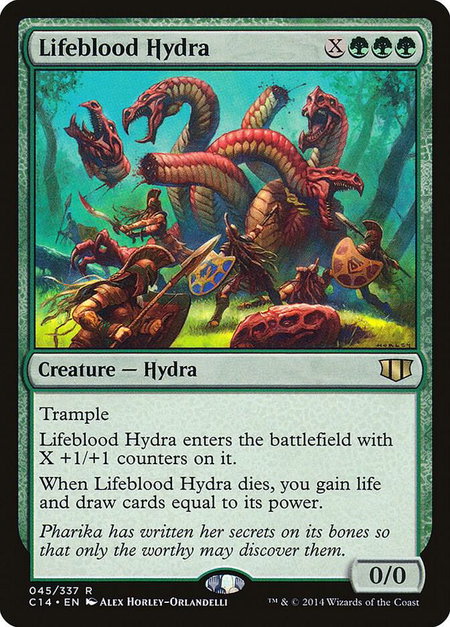 Lifeblood Hydra - Commander 2014 Magic: The Gathering trading card