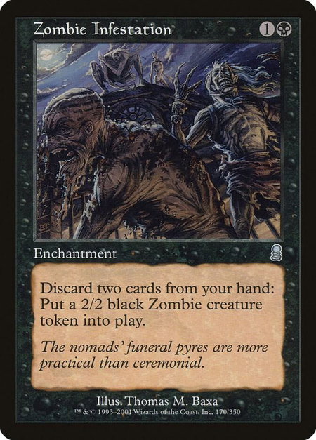 Zombie Infestation - Odyssey Magic: The Gathering trading card