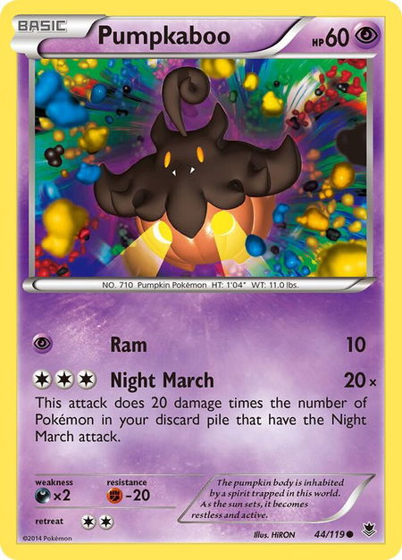 Pumpkaboo - XY - Phantom Forces Pokémon trading card