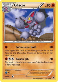 Gliscor - XY - Phantom Forces (PHF) #47/119 - Rare Pokémon Trading Card