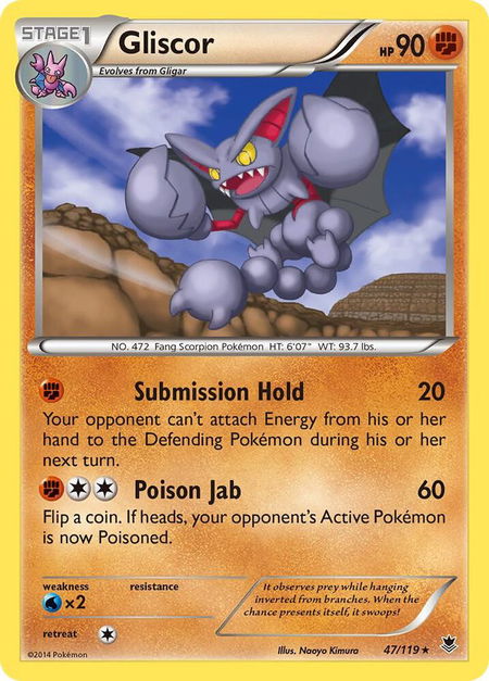 Gliscor - XY - Phantom Forces Pokémon trading card