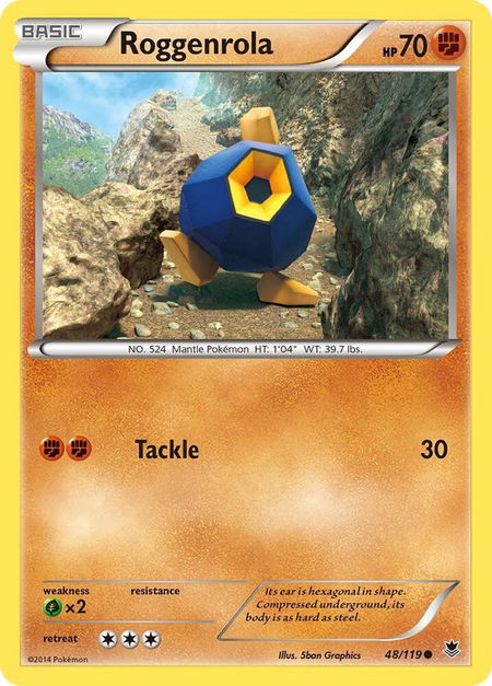 Roggenrola - XY - Phantom Forces Pokémon trading card