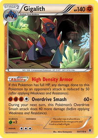 Gigalith - XY - Phantom Forces (PHF) #50/119 - Holo Rare Pokémon Trading Card
