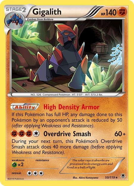 Gigalith - XY - Phantom Forces Pokémon trading card