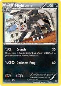 Mightyena - XY - Phantom Forces (PHF) #54/119 - Rare Pokémon Trading Card