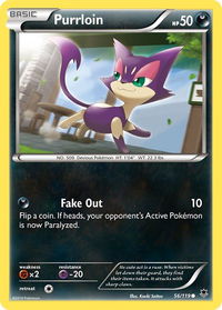 Purrloin - XY - Phantom Forces (PHF) #56/119 - Common Pokémon Trading Card