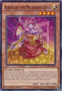 Serenade the Melodious Diva - The New Challengers (NECH) #NECH-EN005 - Common / Short Print YuGiOh Trading Card