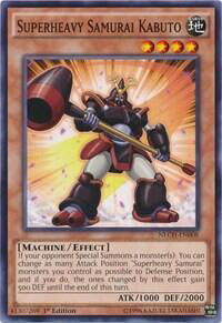 Superheavy Samurai Kabuto - The New Challengers (NECH) #NECH-EN008 - Common / Short Print YuGiOh Trading Card