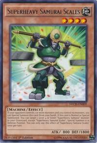Superheavy Samurai Scales - The New Challengers YuGiOh trading card