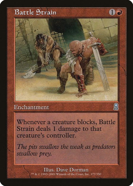 Battle Strain - Odyssey Magic: The Gathering trading card