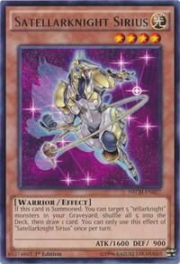 Satellarknight Sirius - The New Challengers (NECH) #NECH-EN027 - Rare YuGiOh Trading Card