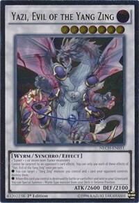 Yazi, Evil of the Yang Zing (UTR) - The New Challengers (NECH) #NECH-EN051 - Ultimate Rare YuGiOh Trading Card