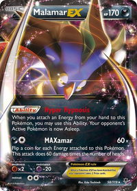 Malamar EX - XY - Phantom Forces (PHF) #58/119 - Ultra Rare Pokémon Trading Card