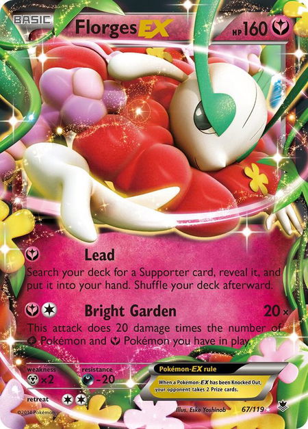 Florges EX - XY - Phantom Forces Pokémon trading card