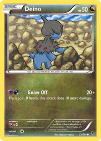 Deino - XY - Phantom Forces (PHF) #72/119 - Common Pokémon Trading Card