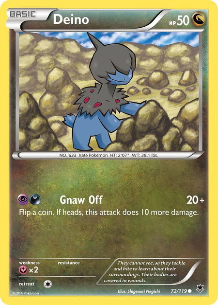 Deino - XY - Phantom Forces Pokémon trading card