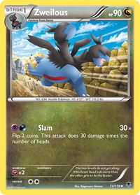 Zweilous - XY - Phantom Forces (PHF) #73/119 - Uncommon Pokémon Trading Card