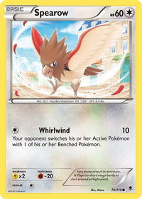 Spearow - XY - Phantom Forces (PHF) #78/119 - Common Pokémon Trading Card