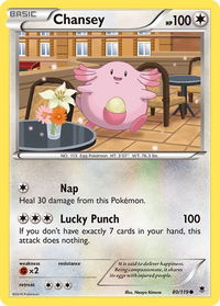 Chansey - XY - Phantom Forces (PHF) #80/119 - Common Pokémon Trading Card