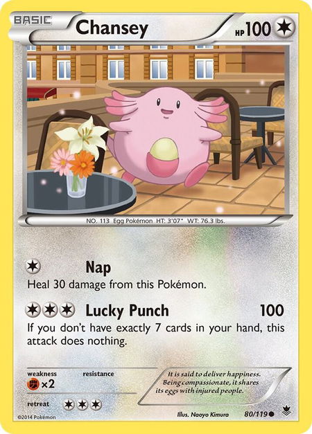 Chansey - XY - Phantom Forces Pokémon trading card