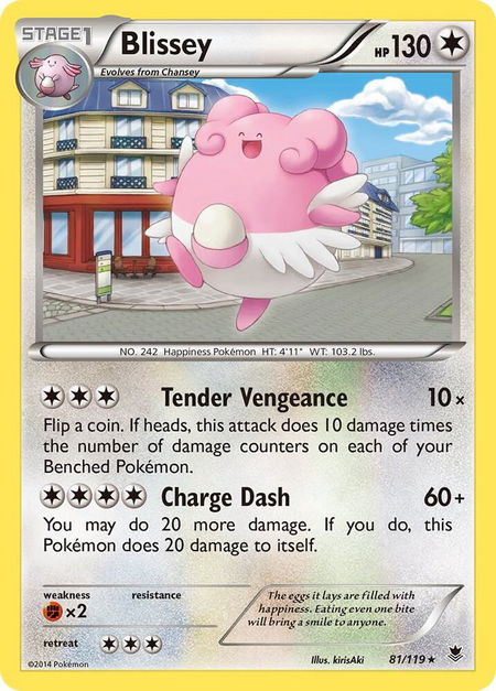 Blissey - XY - Phantom Forces Pokémon trading card