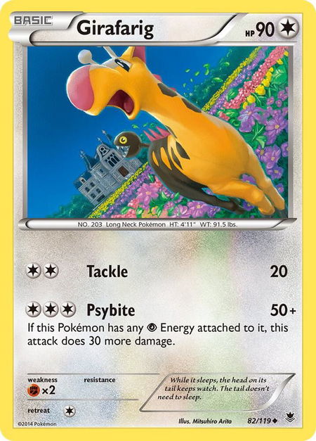Girafarig - XY - Phantom Forces Pokémon trading card